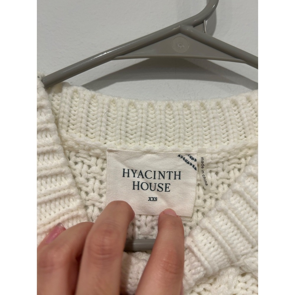 Tuckernuck Hyacinth House Cream Crewneck Pullover Sweater Size XXS - Picture 3 of 7